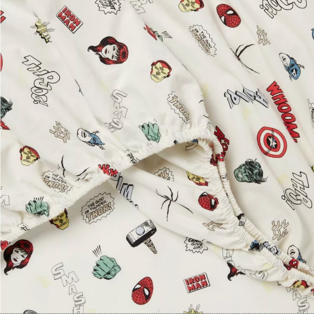 NWT Marvel x Pillowfort Icons Sheet Set FULL - Picture 4 of 8
